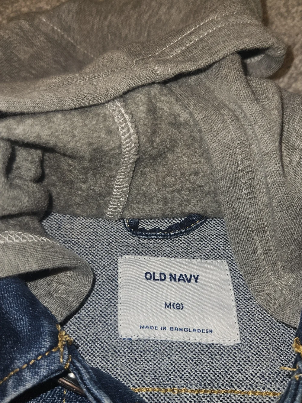 Old Navy Blue Kids Denim Jacket with Contrast Stitching